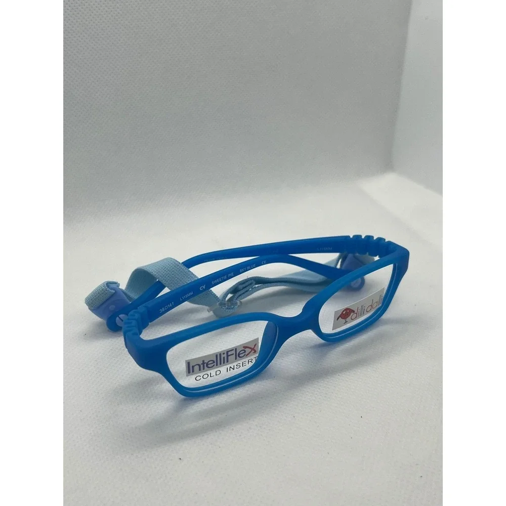 dilli dalli intelliFlex Kids Eyeglasses Frames Sky Blue Sweetie Pie Glasses